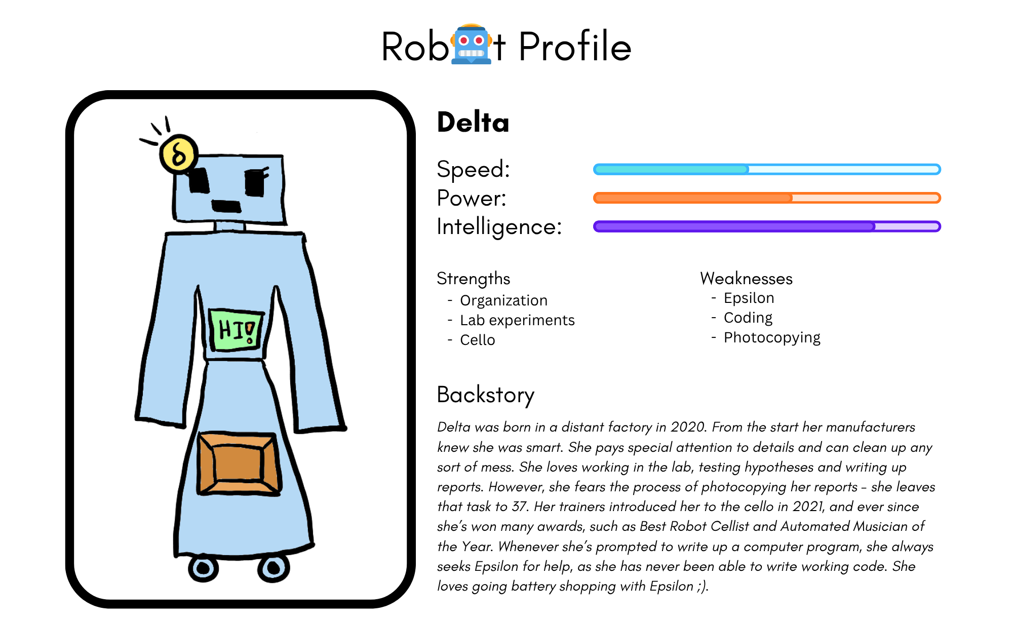 Delta robot card